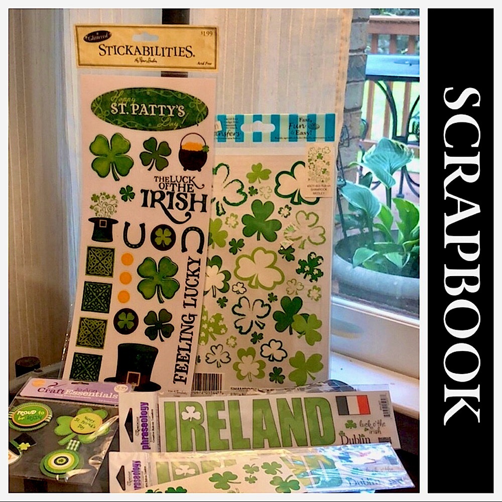St. Patrick’s Day scrapbook stickers